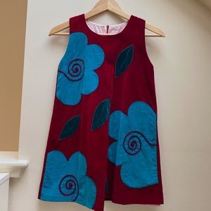 🎉HP🎉 Halabaloo Red Velvet Sleeveless Kids Dress
